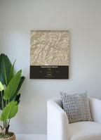 Annapurna Circuit Trek Map Print (light) — poster, second scene