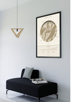 Annapurna Base Camp Trek Map Print (light) — framed poster, second scene