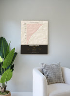 Manaslu Circuit Trek Map Print (light) — poster, second scene