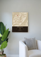 Ghorepani Poon Hill Trek Map Print (light) — poster, second scene