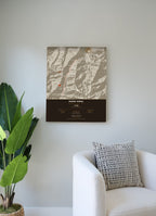 Mardi Himal Trek Map Print (light) — poster, second scene